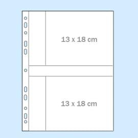 Fundas de clasificación A4, para 4 fotografías de 13 x 18 cm en formato apaisado 