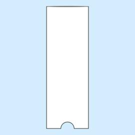 Sobres rectangulares de 35 x 102 mm, lado estrecho abierto 