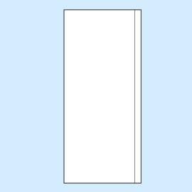 Sobres rectangulares, 307 x 100 mm, lado ancho abierto 