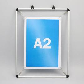 Marcos de sujeción para A2, aluminio, plata 