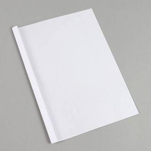 Carpetas térmicas para encuadernación A4, cartón de cuero, 40 hojas, blanco | 4 mm  | 240 g/m²