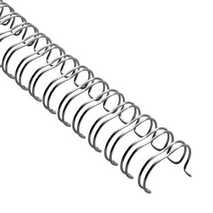 Canutillos metálicos 3:1, A4 12,7 mm (1/2") | plata