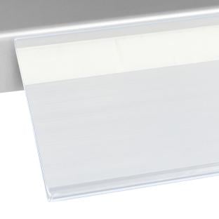 Regleta portaprecios DBR, autoadhesiva 52 mm | 1000 mm | transparente