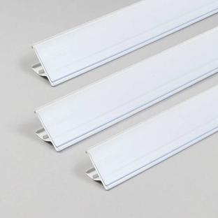 Regleta portaprecios LS para estanterías Linde, Storebest y Tegometall 1240 mm | blanco
