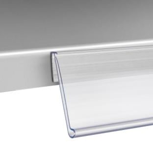 Regleta portaprecios NO, autoadhesivo 39 mm | 1000 mm | transparente