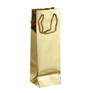 Bolsas para botella, 12 x 36 x 10 cm, dorado 