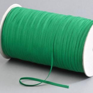 Gomas elásticas de cierre en rollo, 5 mm, verde (rollo de 500 m) 