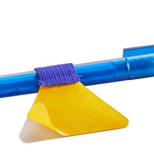 Soporte para lápices con sujeción elástica, autoadhesivos, azul de tonalidad media (pieza) 