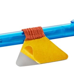 Soporte para lápices con sujeción elástica, autoadhesivos, naranja 