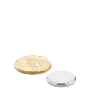 Imanes de neodimio con forma de disco, 15 mm x 2,5 mm, N35 