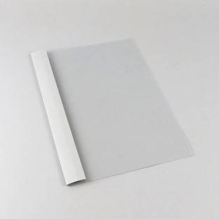 Carpeta para encuadernación con ojales A4, cartón de cuero, 35 hojas, gris | 3 mm