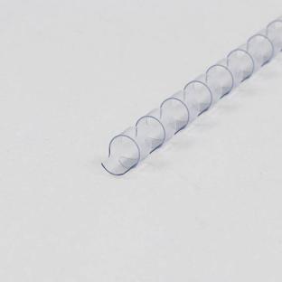 Espirales para encuadernar de plástico A4, redondo 8 mm | transparente