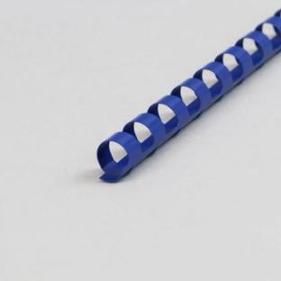 Espirales para encuadernar de plástico A4, redondo 10 mm | azul