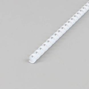 Canutillos de plástico A4, redondos 12 mm | blanco