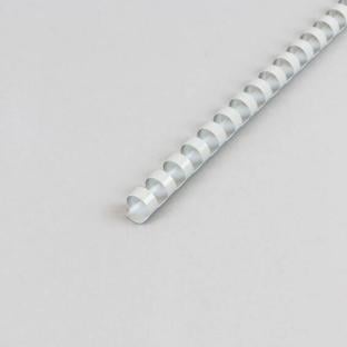Canutillos de plástico A4, redondos 12 mm | gris