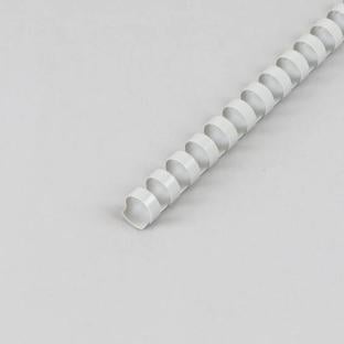 Canutillos de plástico A4, redondos 14 mm | gris