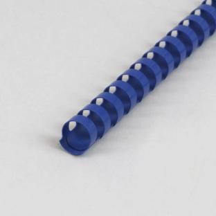 Espirales para encuadernar de plástico A4, redondo 16 mm | azul