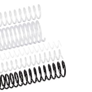 Espirales de plástico, A5, paso 4:1 