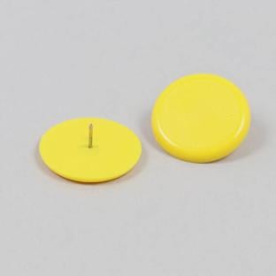 Chinchetas para tablones, ø = 30 mm, amarillo 