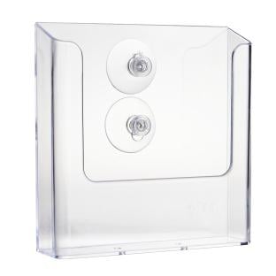 Portafolletos con ventosas A5 vertical, transparente 