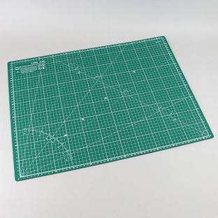 Almohadilla de corte, A2, 60 x 45 cm, superficie autocurativa, cuadrícula verde|negro