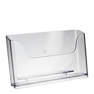 Portafolletos A5 horizontal, transparente 