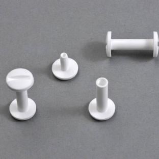 Tornillos plásticos para encuadernar, 20 mm | blanco