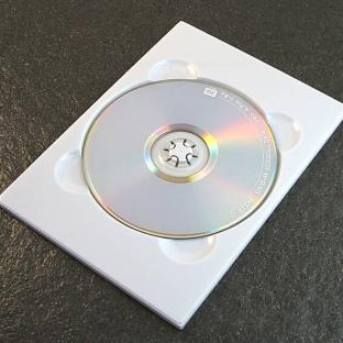 Bandeja para CD, formato Digipack (DVD), blanco 