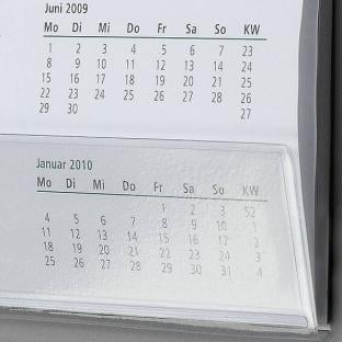 Bordes protectores para calendarios de escritorio, reforzados, transparente 