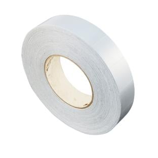 Puntos adhesivos de tela, cuadrado, 30 x 30 mm, plata (rollo con 2.000 unidades) 