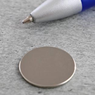 Imanes de neodimio con forma de disco, 20 mm x 1,5 mm, N35 