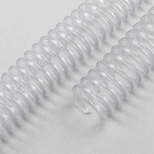 Espirales de plástico, A4, 4:1 Teilung 10 mm | transparente