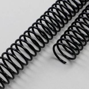 Espirales de plástico, A4, paso 4:1 12 mm | negro