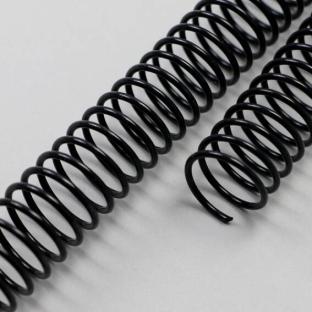 Espirales de plástico, A4, paso 4:1 25 mm | negro