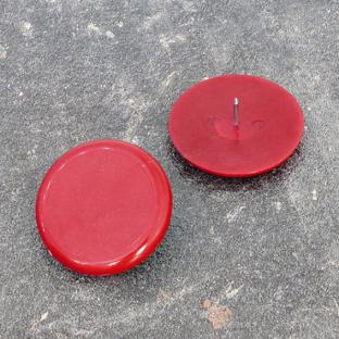 Chinchetas para tablones, ø = 30 mm, rojo 