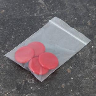 Chinchetas para tablones, ø = 30 mm, rojo, 4 unidades por bolsa 