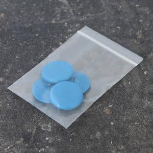 Chinchetas para tablones, ø = 30 mm, azul, 4 unidades por bolsa 