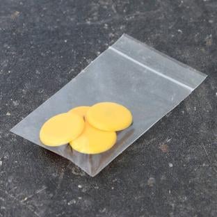 Chinchetas para tablones, ø = 30 mm, amarillo, 4 unidades por bolsa 