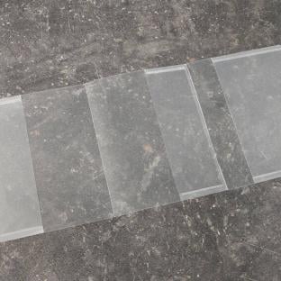 Fundas para cartillas de embarazo de 180 x 405 mm, 3 partes, lámina de PP, transparente 