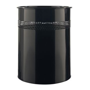 Papelera metal negro 