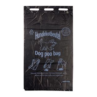 Bolsas para excrementos de perro, 3.000 unidades/caja, en bloques de 100 unidades negro 