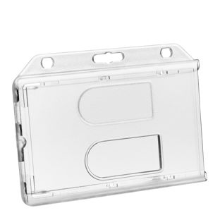 Funda tarjeta identificativa para 2 tarjetas con ranura pulgar 