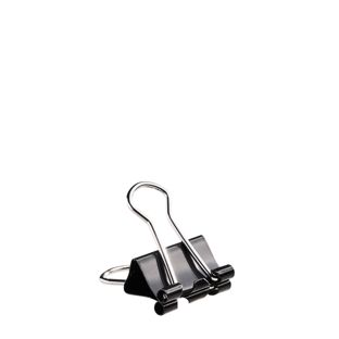 Pinzas doble clip, negro 15 mm