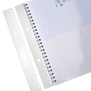 Tiras archivadoras para canutillos metálicos, A5, 2:1, agujeros cuadrados 