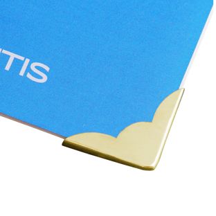 Esquinas para libros metal A 22 - 22 x 22 mm  | latonado 