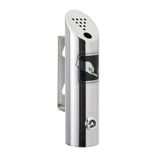 Cenicero de pared MELBOURNE, acero inoxidable, plata 20 cm