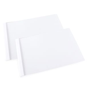 Carpetas térmicas para encuadernación A4 horizontal, cartón, blanco 