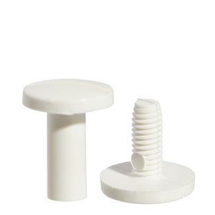 Tornillos plásticos para encuadernar, 8 mm | blanco 