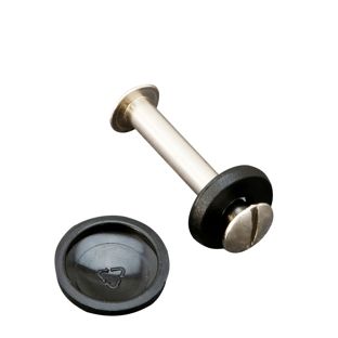 Capuchones para cabezas de tornillos para encuadernar, negro 