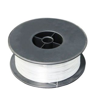 Alambre de hierro para encuadernar plata  | No. 24 - ⌀ 0,60 mm  | carrete con aprox. 2 kg 